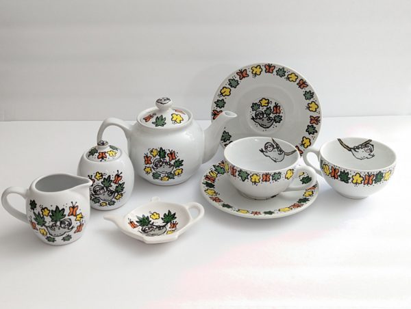 Sloth Tea Set Hand-Painted Ceramic